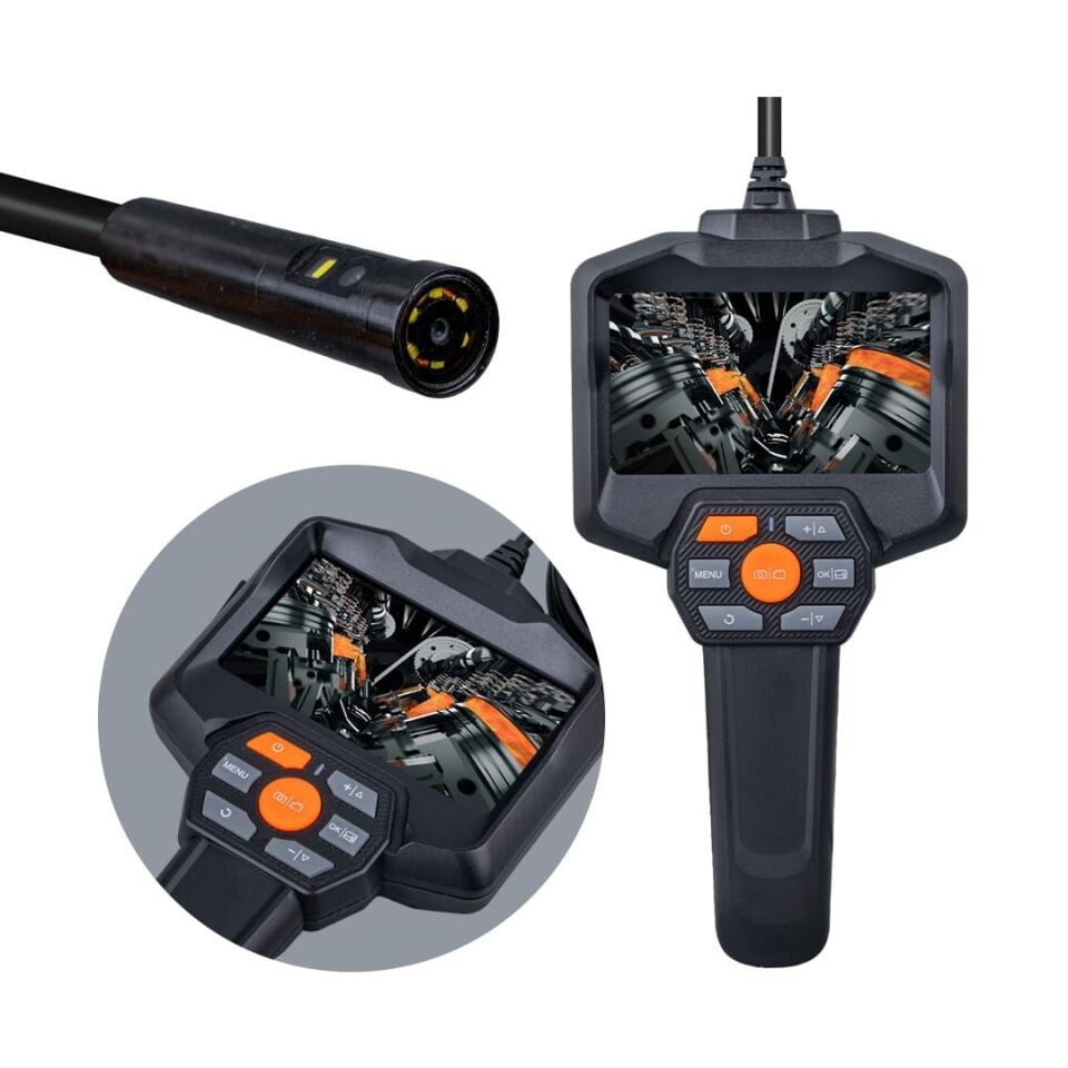 Powermaster PM-14282 4.3'' LCD Ekranlı Dijital Endoskop Yılan Kamera