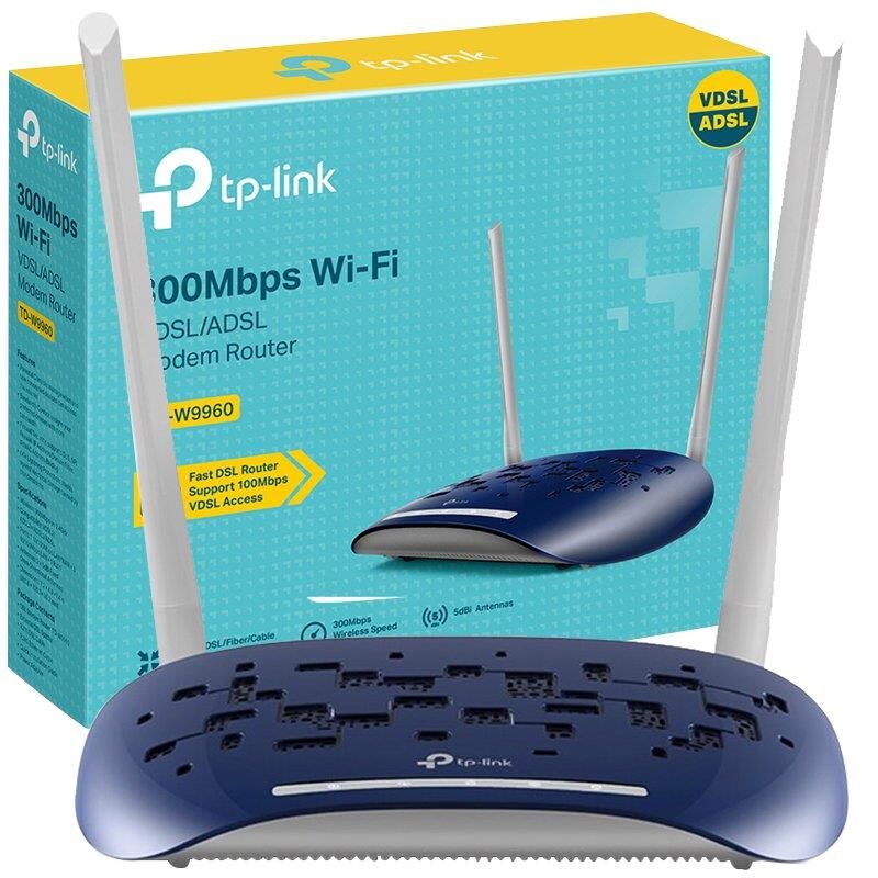 TP-Link TD-W9960 300 Mbps Kablosuz Adsl2-Vdsl2 Modem Kablosuz Wifi Özellikli İnternet Modem
