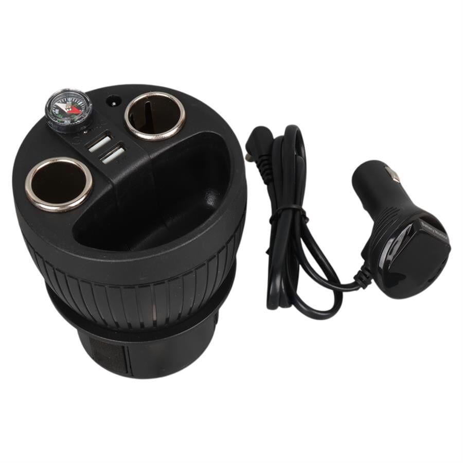 Ayt Olesson 1640 12-24V Çiftli Çift Usbli 120W 80Cm Kablolu Dijital Ekranlı Araç Oto Tır Çakmak Çoklayıcı Çakmaklık Çoğaltıcı