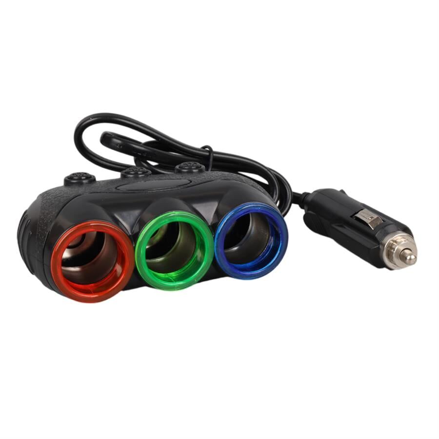 Ayt Olesson 1632 12-24V 3Lü 120W 80Cm Kablolu Araç Oto Tır Çakmak Çoklayıcı Çakmaklık Çoğaltıcı
