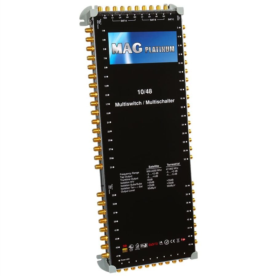 Ayt 10x48 Sonlu/Kaskatlı Swıtchlı Uydu Santrali Mag Platınum Site Apartman Tipi Santral