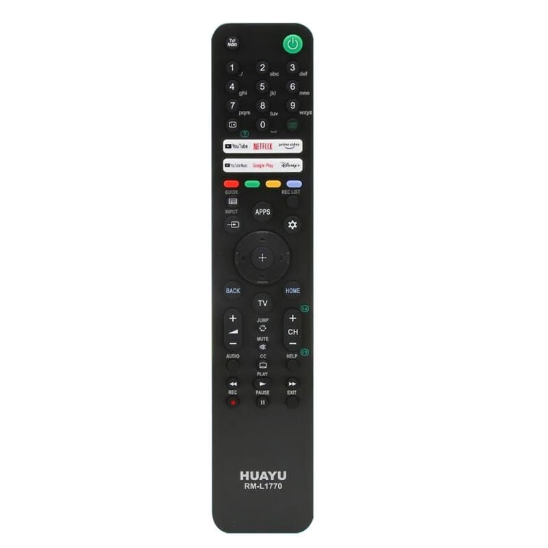 HUAYU KL RM-L1770 SONY YOUTUBE-PRIME VIDEO-GOOGLE PLAY-NETFLIX-DISNEY TUŞLU LCD LED TV KUMANDA