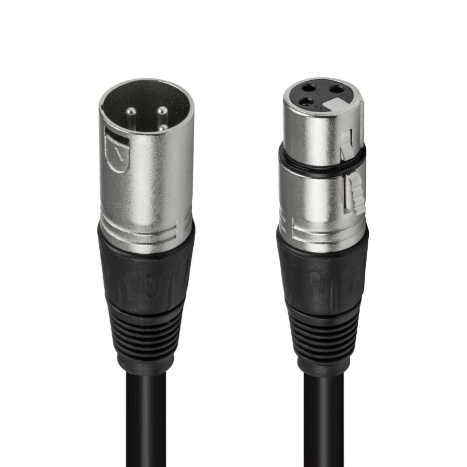 Canon Erkek Canon Dişi 3 Metre Uzatma Kablo Amfi Mixer Stüdyo Ses Kablosu
