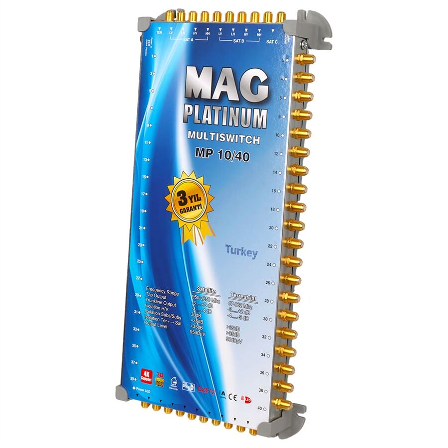 Ayt 10x40 Sonlu Kaskatlı Swıtchlı Uydu Santrali Mag Platınum Site Apartman Tipi Sant ral