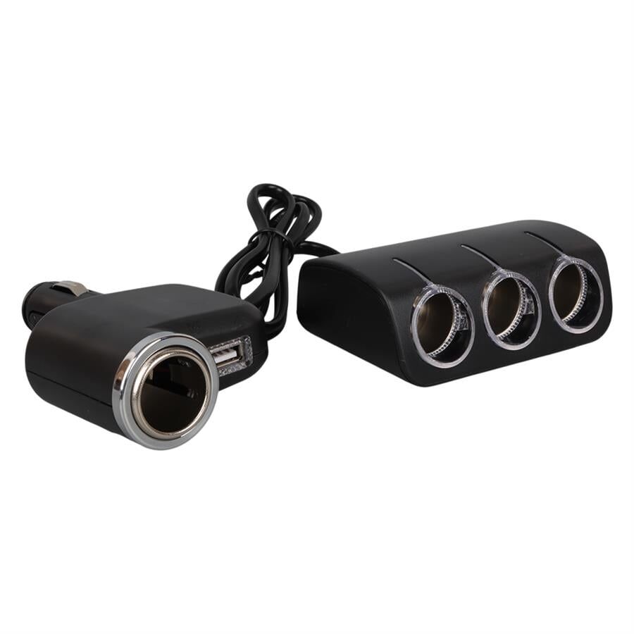 Ayt Olesson 1528 12-24V 3Lü Usbli 120W 80 Cm Kablolu Araç Oto Tır Çakmak Çoklayıcı Çakmaklık Çoğaltıcı