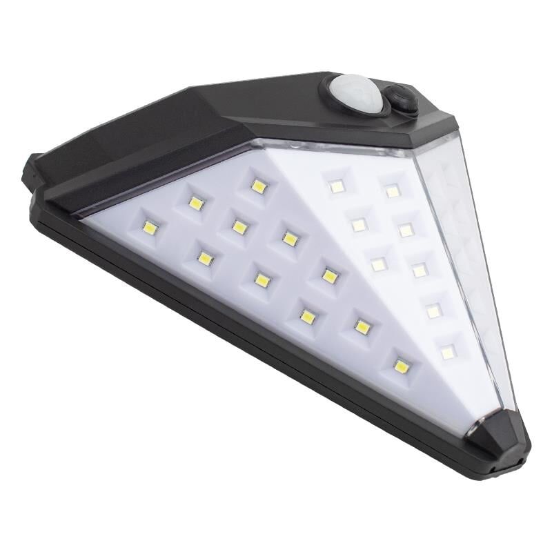 Powermaster T-1622 Güneş Enerjili Hareket Sensörlü Solar Duvar Lambası 180°