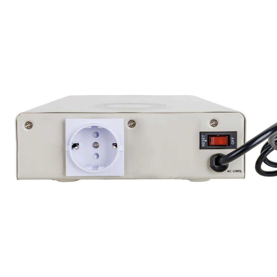 Powermaster Slim-1000 Otomatik Voltaj Kombi Regülatörü 220V Ev Tipi Regülatör 220 Volt 1000 Watt