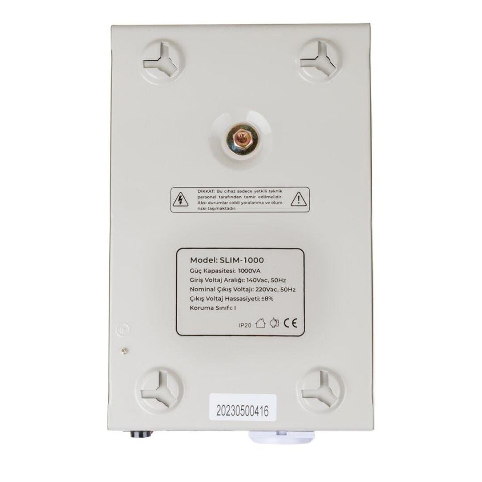 Powermaster Slim-1000 Otomatik Voltaj Kombi Regülatörü 220V Ev Tipi Regülatör 220 Volt 1000 Watt