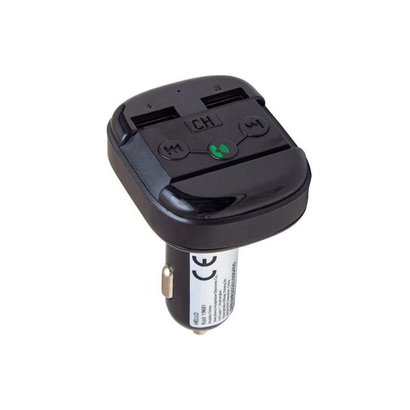 Ayt Hello HL-19681 X12 Handsfree Çift Usb Sd Bluetooth 12-24 Volt Fm Transmitter Oto Araç Çakmaklık Müzik Bağlantı Cihaz