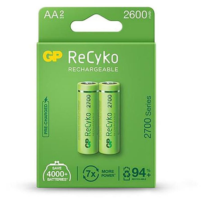 Gp 2600 Mah R6 AA Şarjlı Kalem Pil 2 Li Paket Şarj Edilebilir Pil