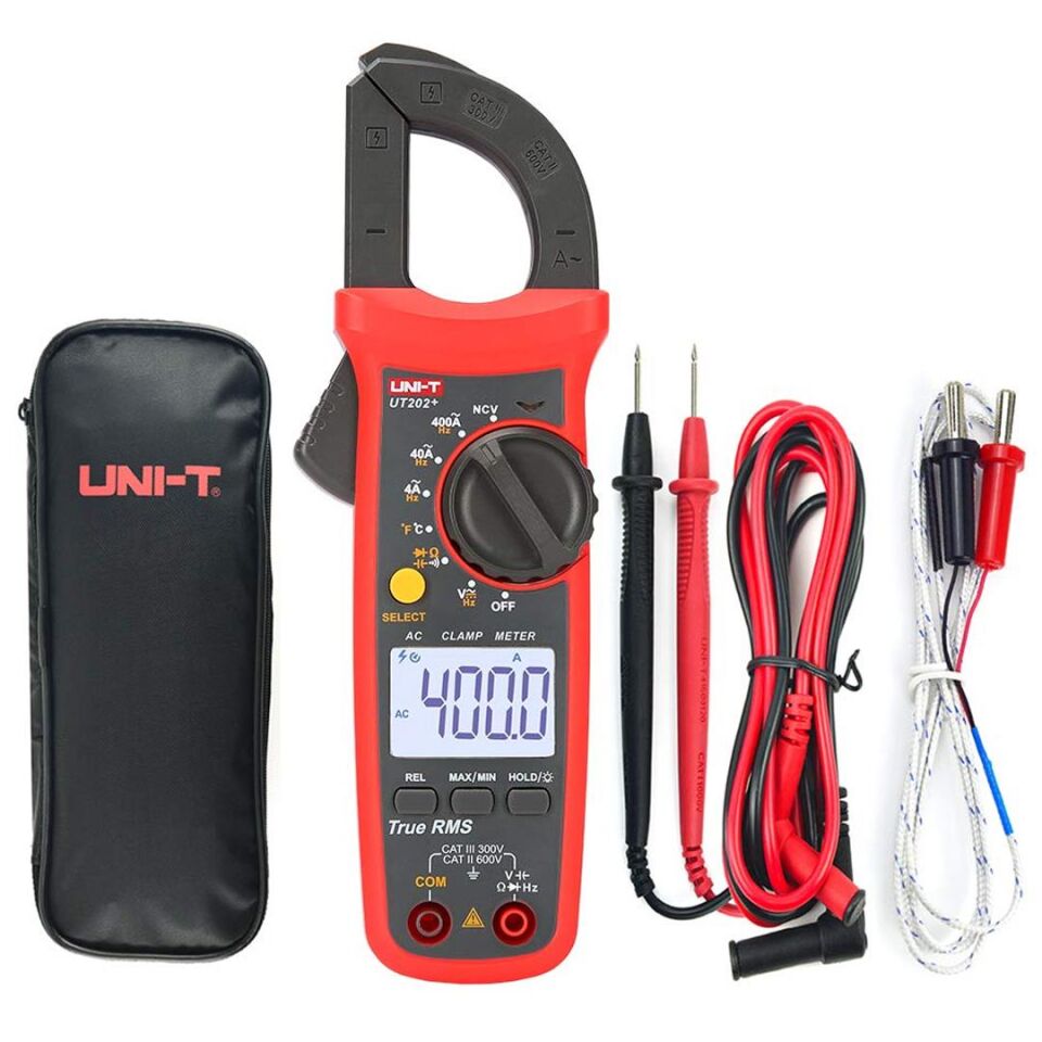 Powermaster Pensampermetre UT-202 Ac Dc Voltaj Akım Sıcaklık Ölçer Ölçüm Cihazı