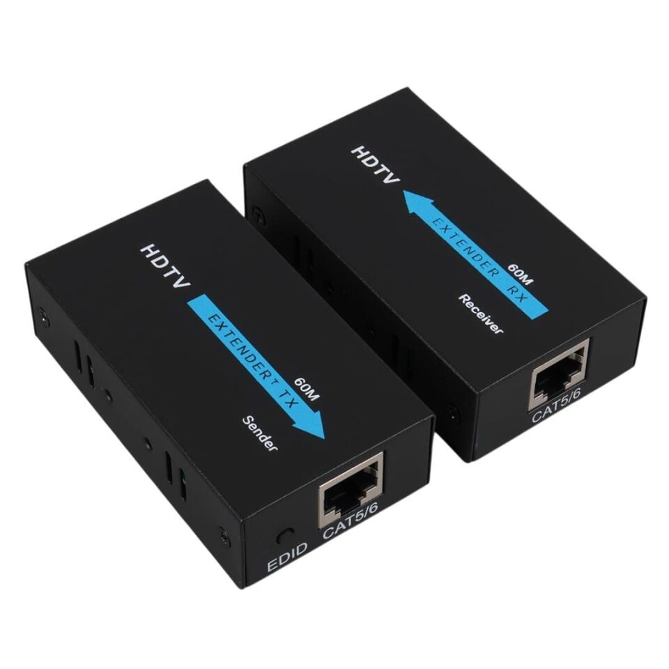 Powermaster PM-18232 HDMI To Cat5-Cat6 Extender 60 Metre Uzatıcı