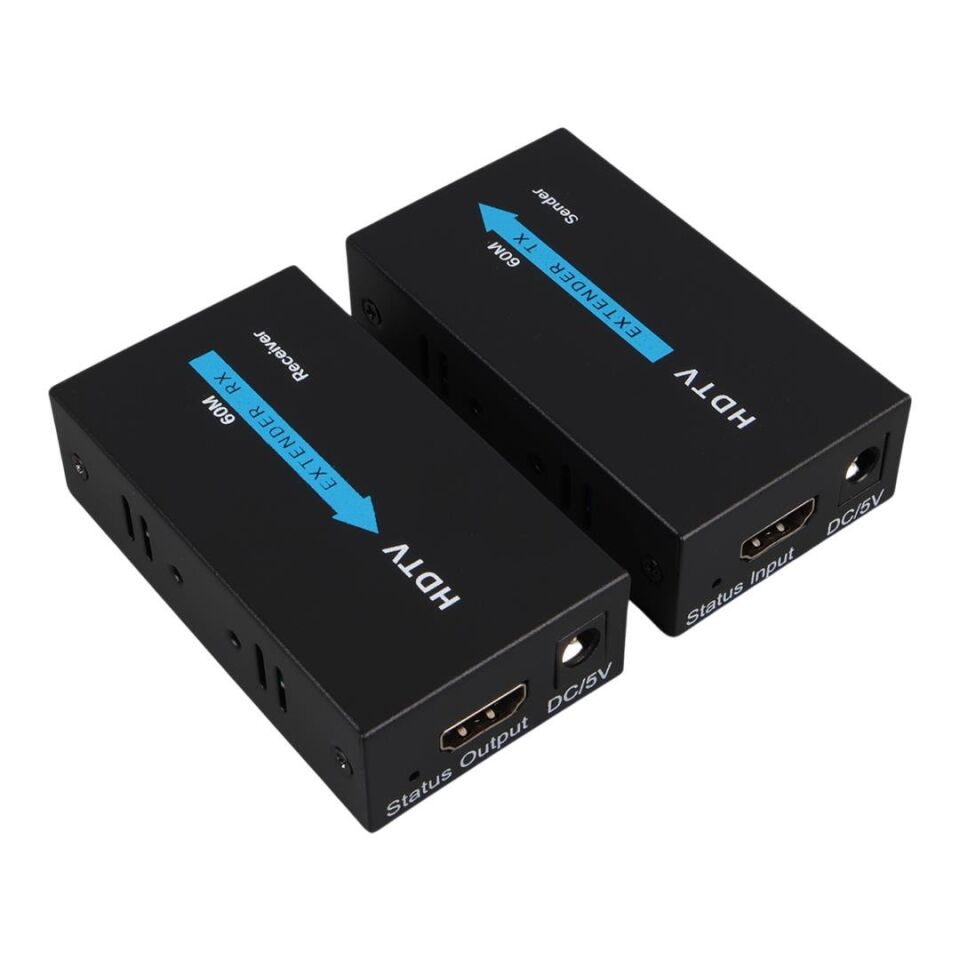Powermaster PM-18232 HDMI To Cat5-Cat6 Extender 60 Metre Uzatıcı
