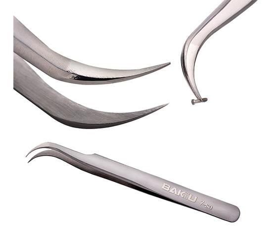 Ayt Baku BK-T7-7-SA Eğri Uçlu Cımbız 12 Cm İnce İş İşçilik Tamir Cımbızı