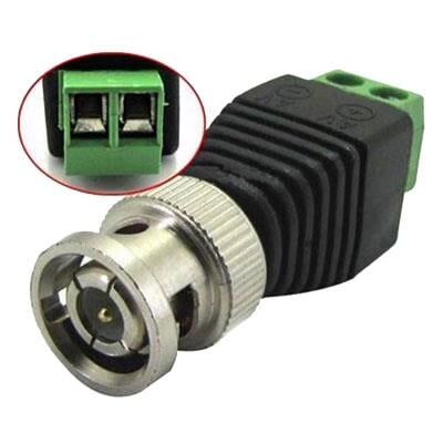 Ayt PM-DC608 Video Balun DC TO BNC Konnektör Kesik Kamera Kablosu Soket Ucu Dvr Kayıt Cihazına Takma Soketi