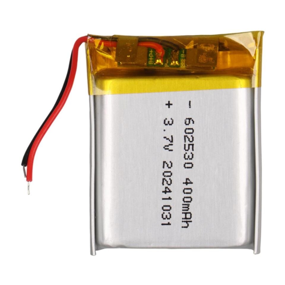 Powermaster 602530 3.7V 400 Mah Lityum Polimer Li-Po Batarya Ciklet Pil