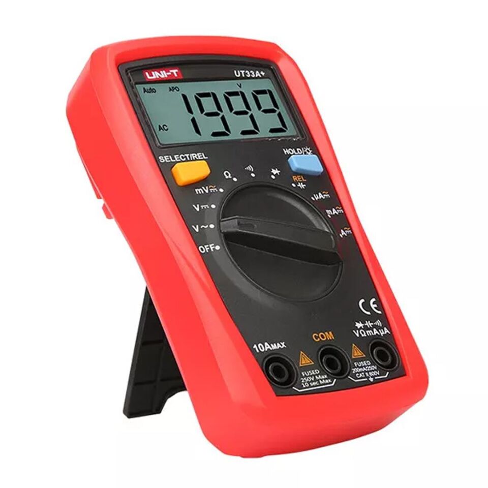 Unit UT 33A+ 600V Dijital Multimetre Ölçü Aleti Cihazı Ac Dc Akım Ölçer