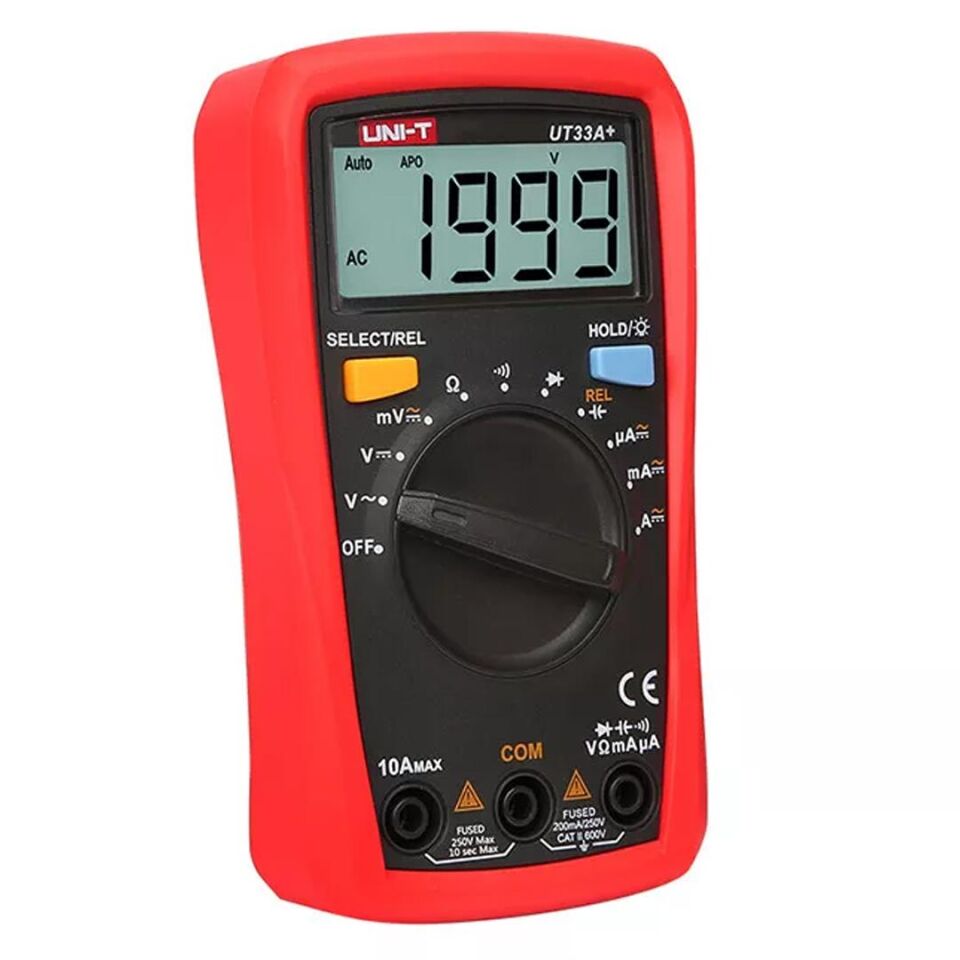 Unit UT 33A+ 600V Dijital Multimetre Ölçü Aleti Cihazı Ac Dc Akım Ölçer