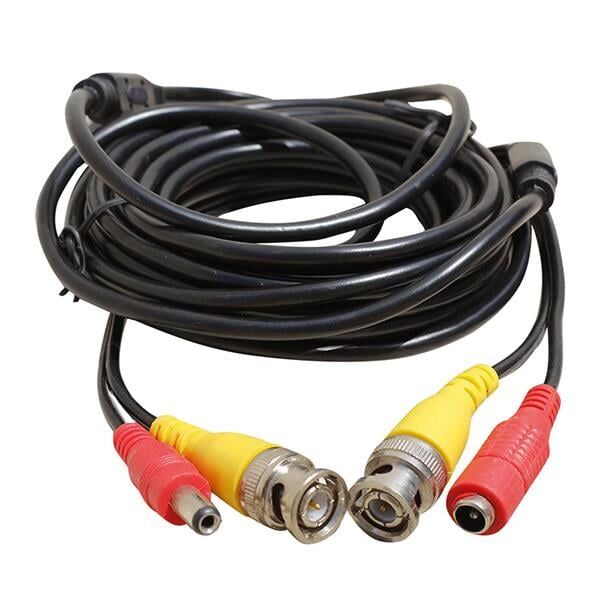 Ayt Dişi-Erkek Jack lı 15 Metre Bnc Bnc Power Kablo Kamera Dvr Kayıt Cihazı Arası Hazır Kamera Kablosu