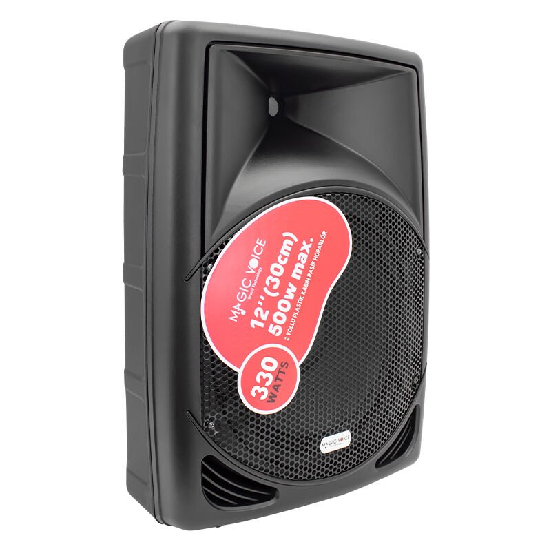 Ayt Magicvoice MV-3412 30 Cm 500 Watt Pasif Hoparlör Kabin Tip Salon Okul Konferans Salonu Hoparlörü