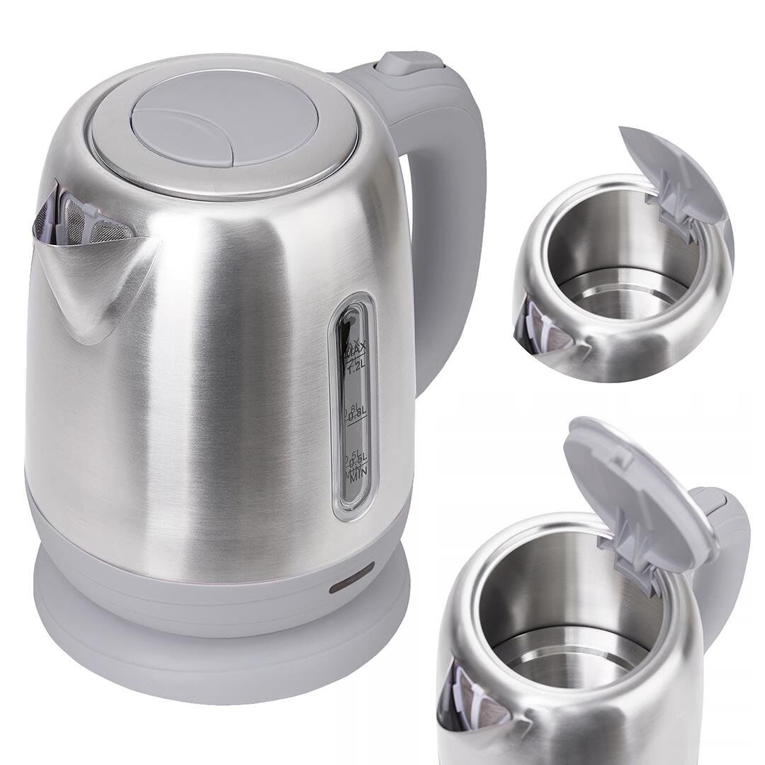Crown CRW-7211 1800W 1.8 Litre Lüks Çelik Su Isıtıcı Kettle İnox