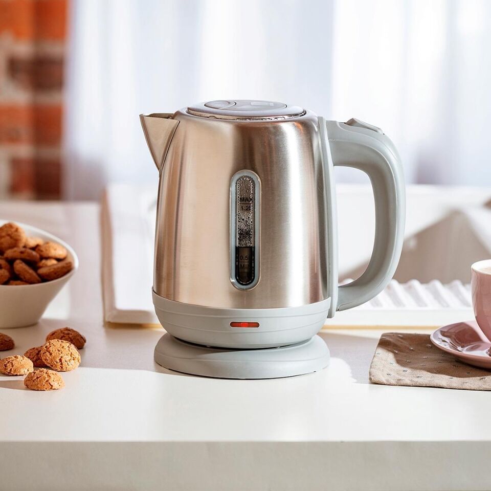 Crown CRW-7211 1800W 1.8 Litre Lüks Çelik Su Isıtıcı Kettle İnox