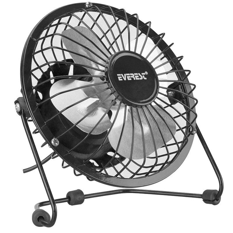 Everest Efn-482 Siyah Metal Masaüstü Mini Usb Fan Bilgisayar Laptop Notebook Yanı Fan