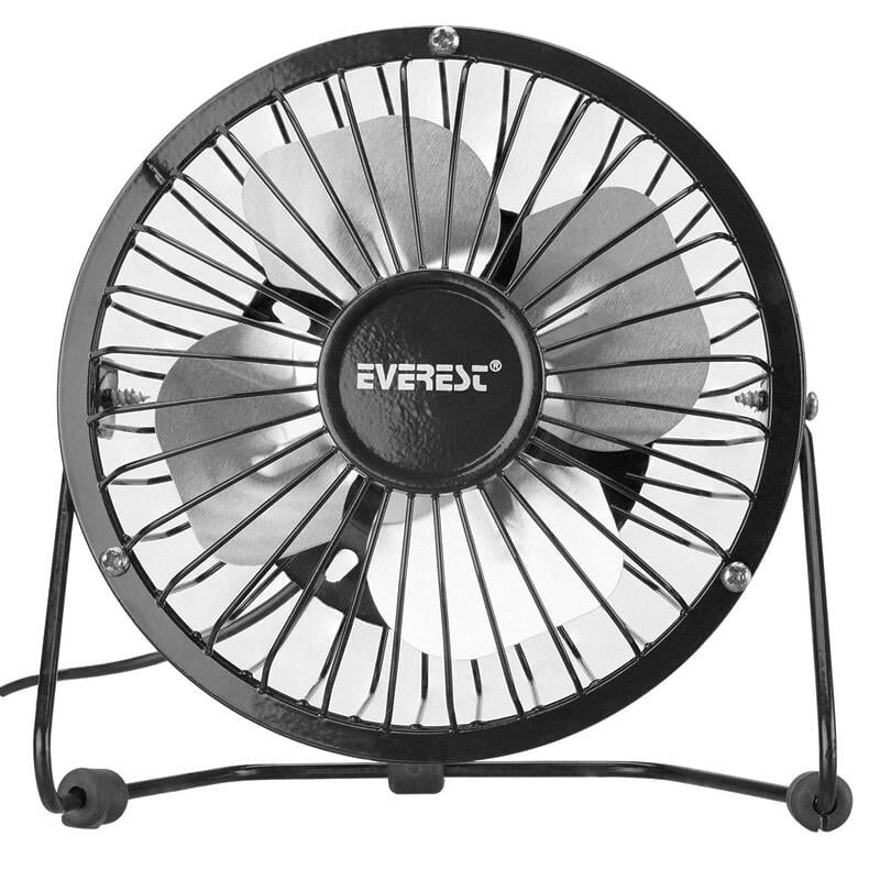 Everest Efn-482 Siyah Metal Masaüstü Mini Usb Fan Bilgisayar Laptop Notebook Yanı Fan Vantilatör
