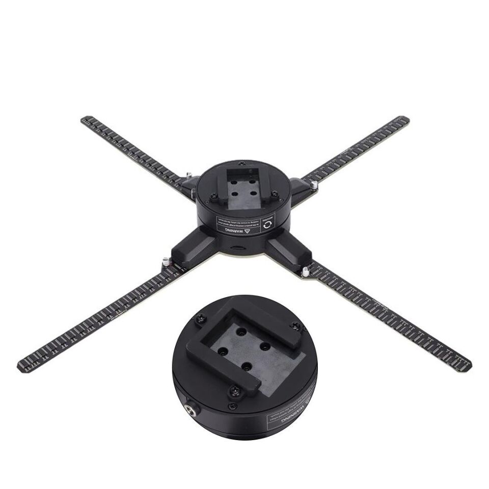 Hello Z7H 3D Hologram Fan Holografik Video Görüntü Projektörü 52 Cm Uzaktan Kumanda - Wifi Telefon APP