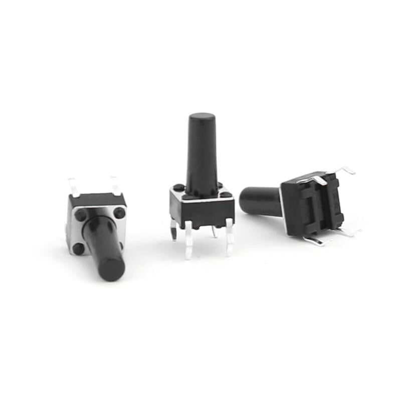 Ayt Dip Switch 6x6x12 Mm Buton 12V 4 Pinli 100000 Kullanım Ömrü