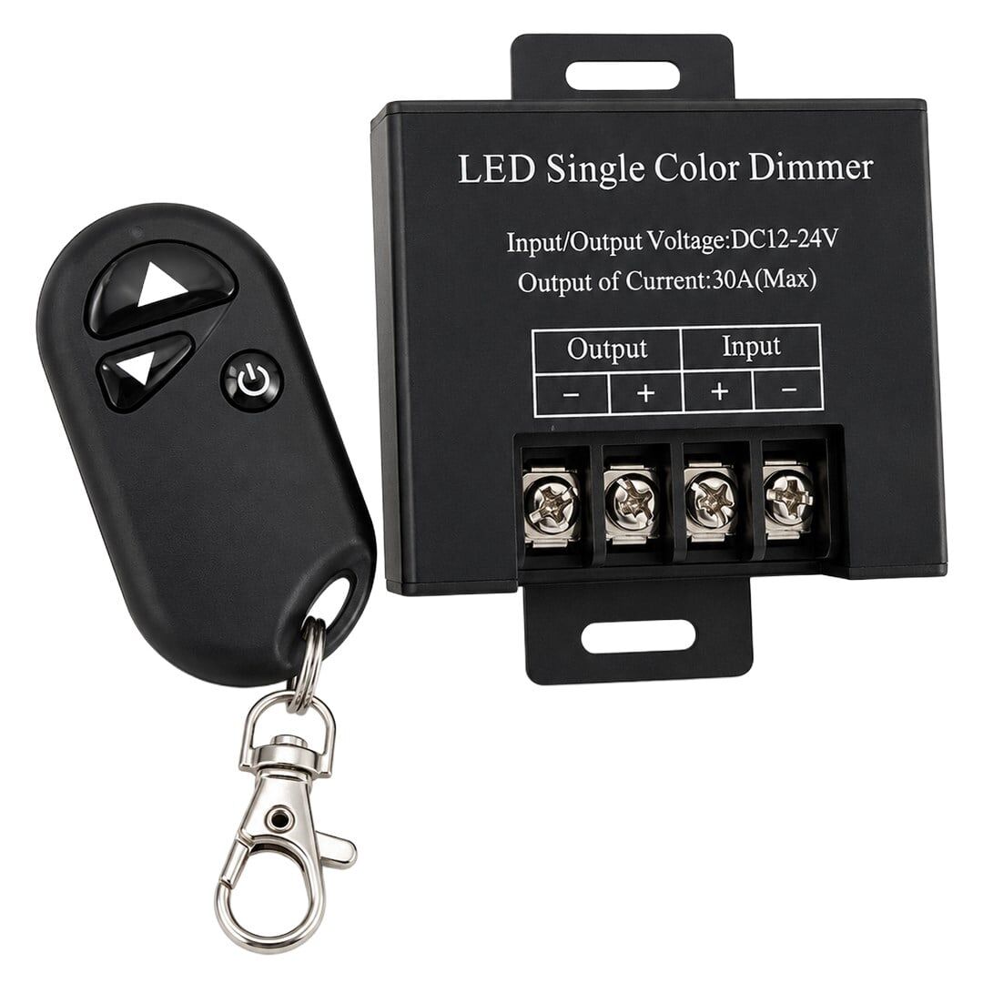 Powermaster PM-37845 12V-24V 30A Tek Renk Şerit LED Dimmer RF Uzaktan Kumandalı Kontrol Cihazı