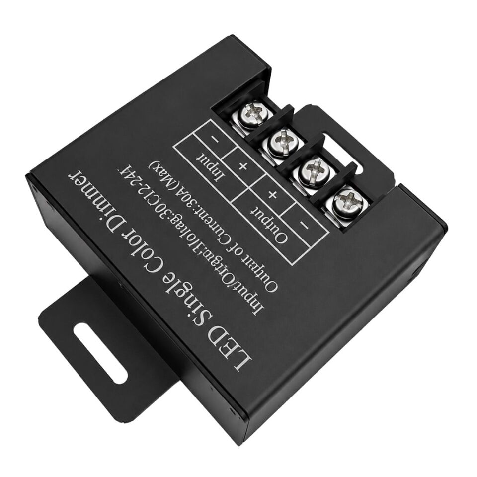 Powermaster PM-37845 12V-24V 30A Tek Renk Şerit LED Dimmer RF Uzaktan Kumandalı Kontrol Cihazı