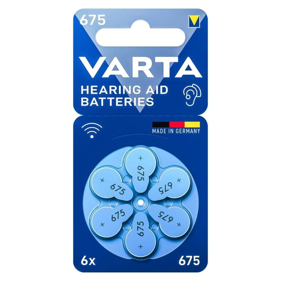 Varta 675 Numara Kulaklık İşitme Cihazı Pili 6 lı Paket