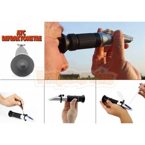 ATC 0-20 Süt Analiz Refraktometresi Süt Yağ Su Oranı Tespiti Ölçüm Cihazı Aleti
