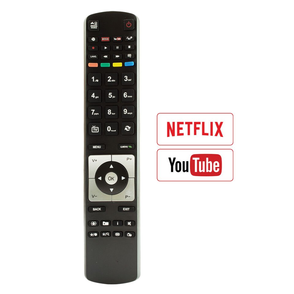Ayt Weko Kl Vestek Uyumlu Rm-L1246b Yeni Youtube Netflix Tuşlu Lcd Led Tv Kumandası Uzaktan Kumanda