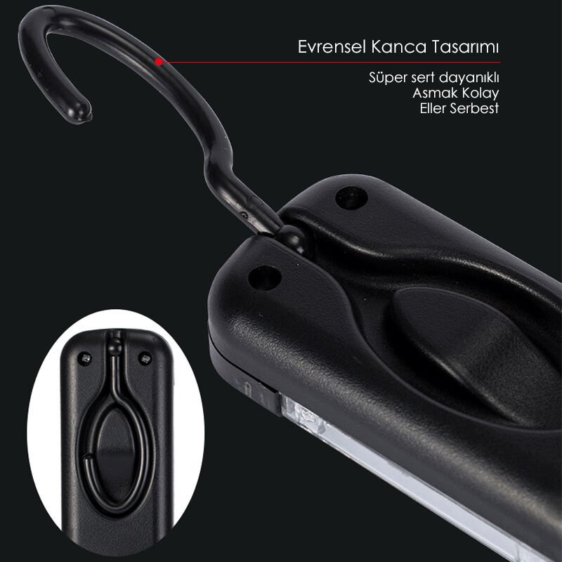 Ayt Powermaster Pm-14905 220 Volt 7 Metre Kablolu 100 Ledli Seyyar Çalışma Lambası Tamirci Led Aydınlatma