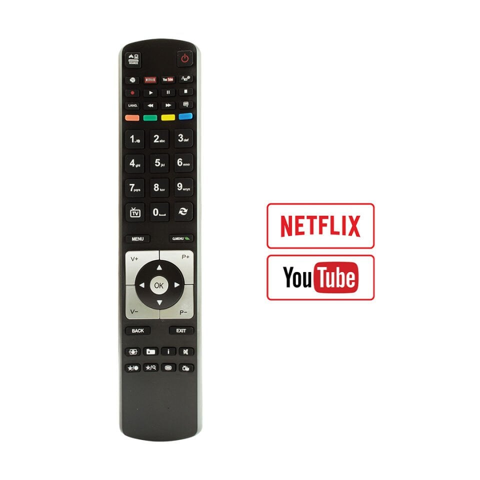 Ayt Weko Kl Vestek Uyumlu Rm-L1246b Yeni Youtube Netflix Tuşlu Lcd Led Tv Kumandası Uzaktan Kumanda