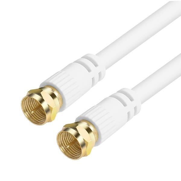 Ayt Mag F Konnektörlü 20 Metre Hazır Gold Kablo Lnb Uydu Arası Jack Soketleri Takılı Hazır Uydu Anten Kablosu