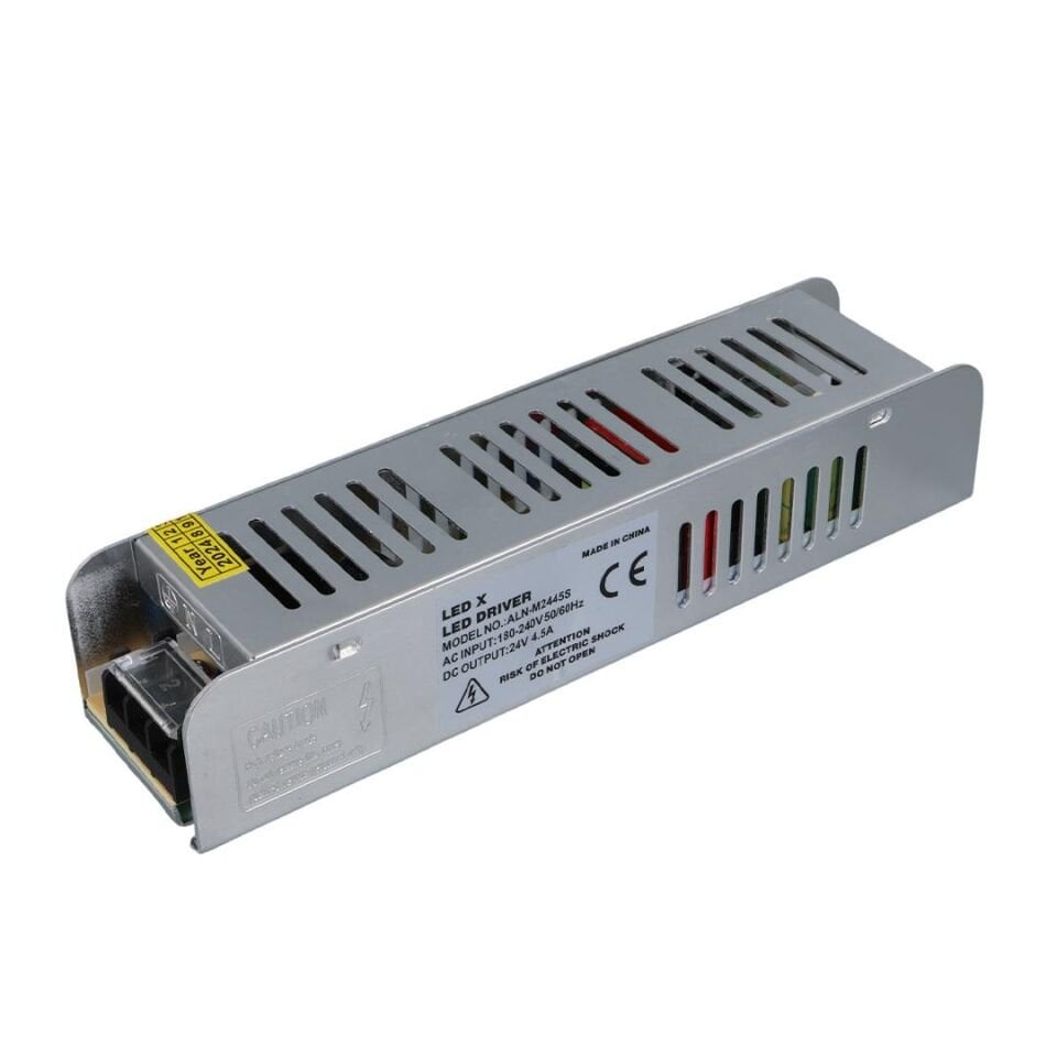 Ledx ALN-M2445S 24 Volt 4.5 Amper Metal Kasa Adaptör 190X48x38mm