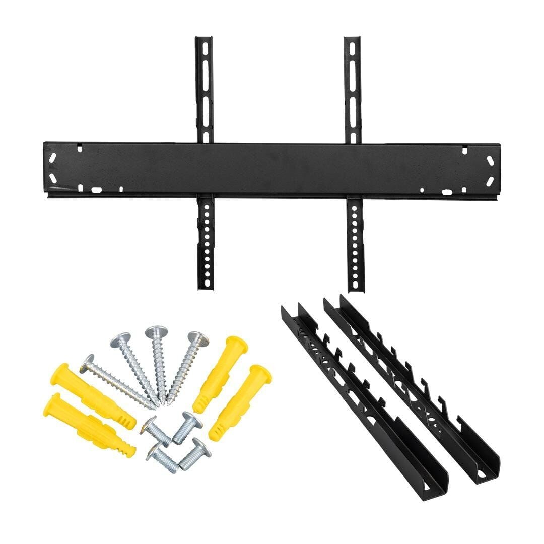 42-100 İnç LCD Led Tv Monitör Mount Sabit Duvar Askı Aparatı 106-252 Ekran Arası 80 Kg Taşıma Kapasitesi