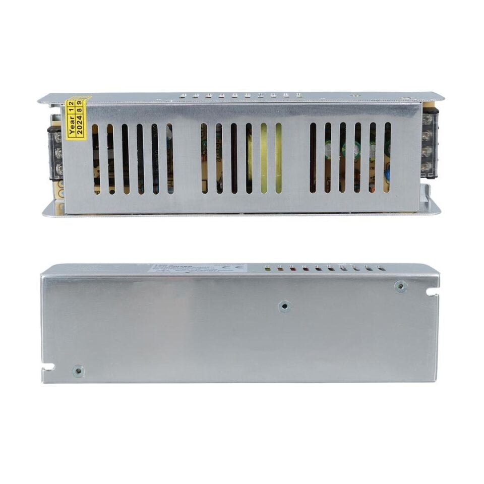 Ledx ALN-M2485S 24 Volt 8.5 Amper Slim Metal Kasa 200X60x40mm