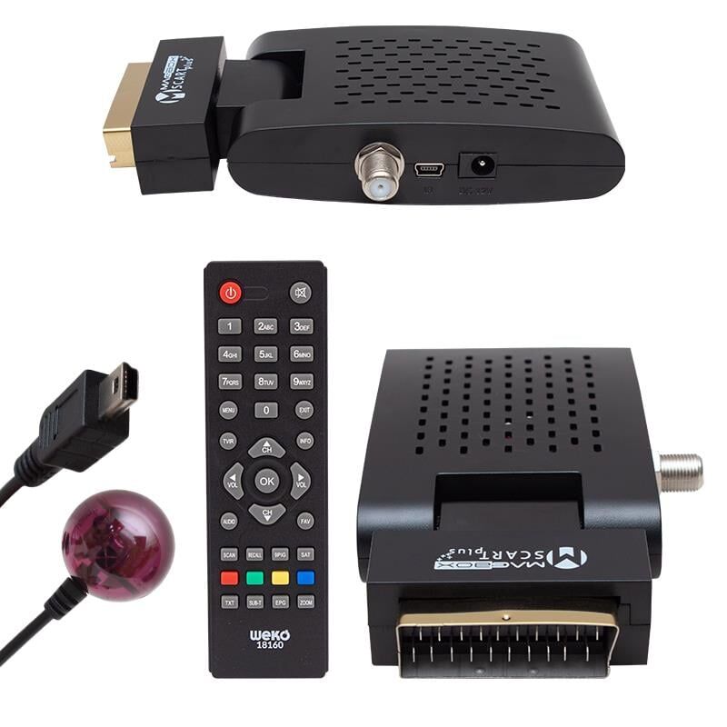 Magbox Scart Plus Mini Sd Scart Uydu Alıcısı Tkgsli Tüplü Televizyon İçin Scart Girişli Uydu Cihazı