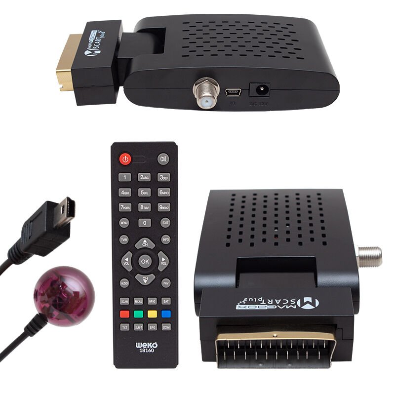 Magbox Scart Plus Mini Sd Scart Uydu Alıcısı Tkgsli Tüplü Televizyon İçin Scart Girişli Uydu Cihazı