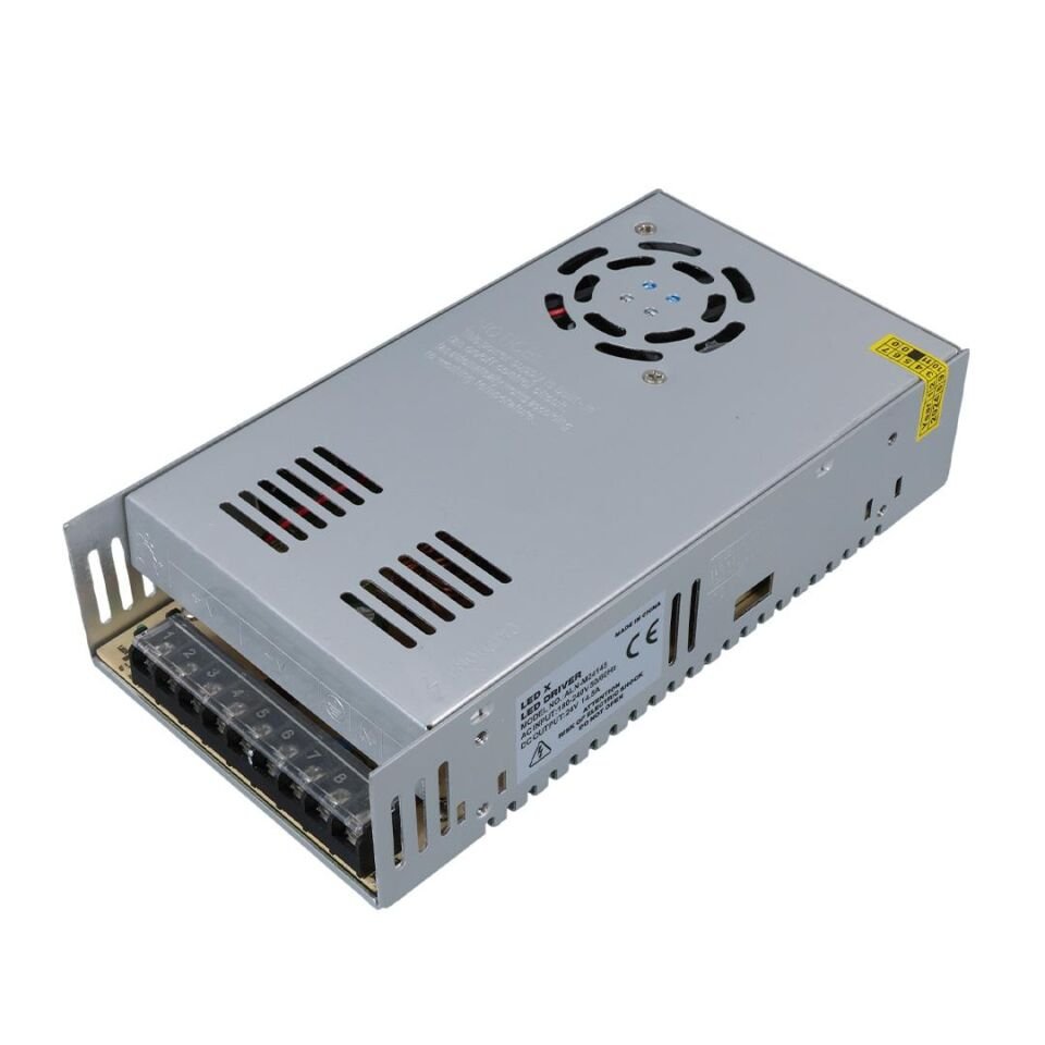 Ledx ALN-M24145 24 Volt 14.5 Amper Fanlı Metal Kasa Adaptör 215X115x50mm