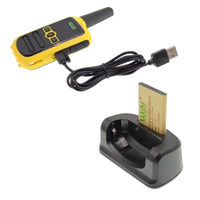 Wln KD-C51 16 Kanal 3-5 Km Menzilli Tekli Sarı Telsiz Şarjlı