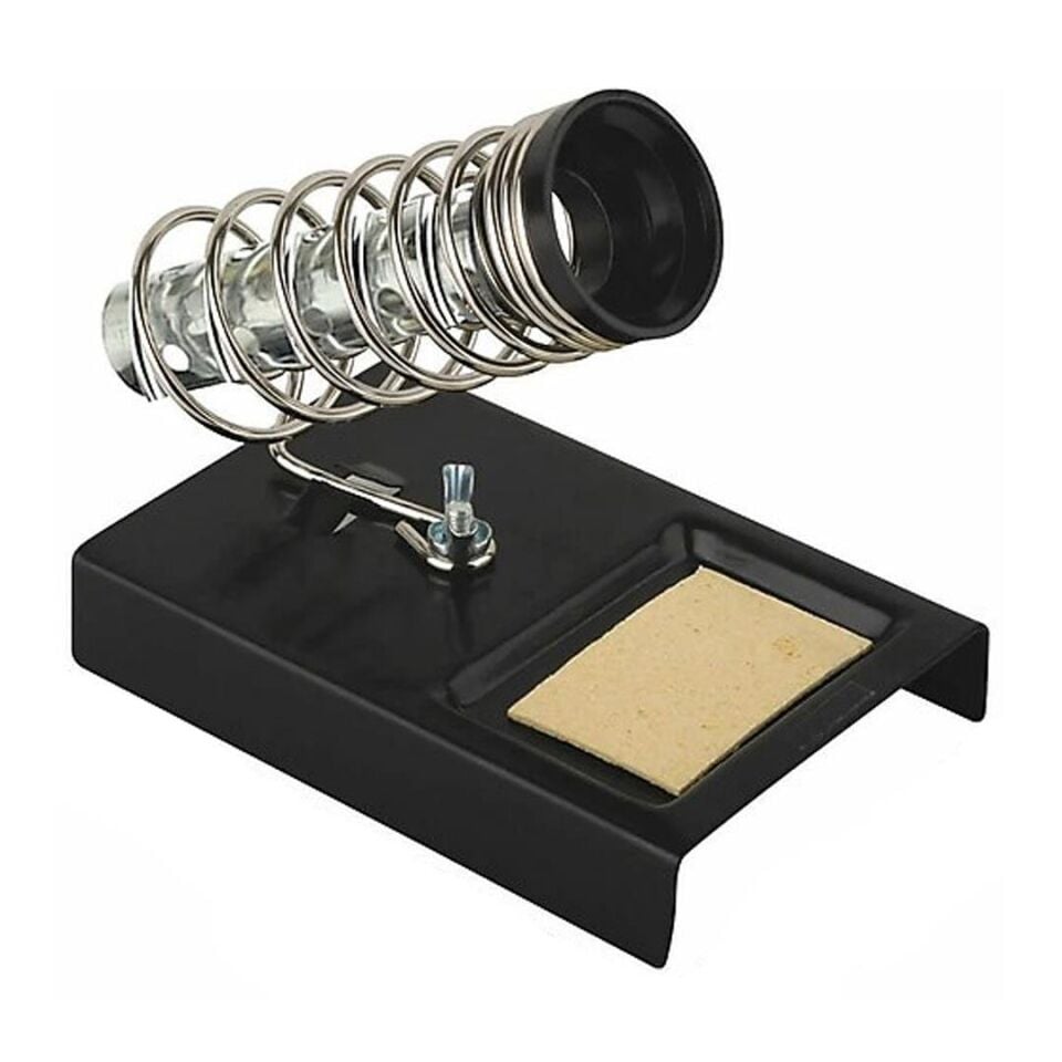 Tenon TD-10 Yaylı Tip Süngerli Havya Tutucu Metal Standı Siyah