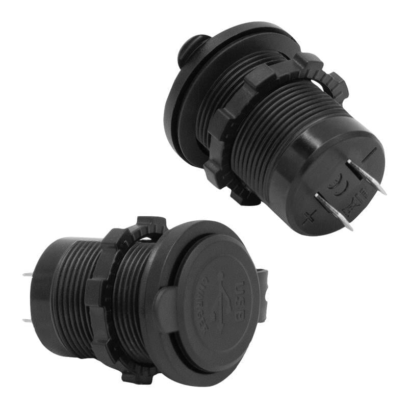 Pano Tipi USB IC-266C 8-32 Volt Kulaksız 30 Mm Oto Çakmaklı Boyutunda 12V Kullanılabilir Usb Şarj Girişi