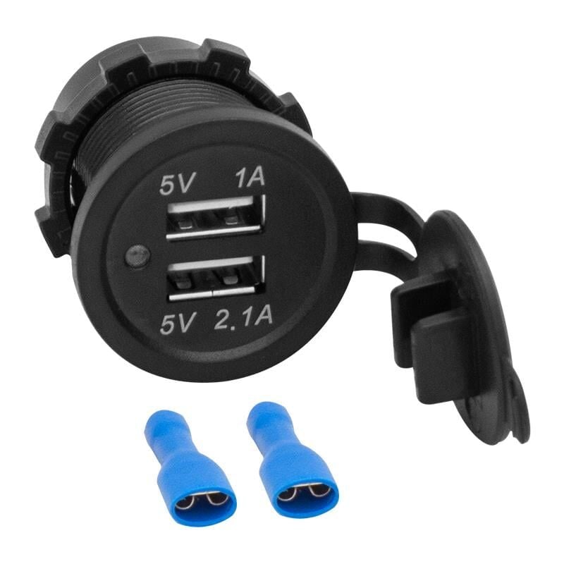 Pano Tipi USB IC-266C 8-32 Volt Kulaksız 30 Mm Oto Çakmaklı Boyutunda 12V Kullanılabilir Usb Şarj Girişi