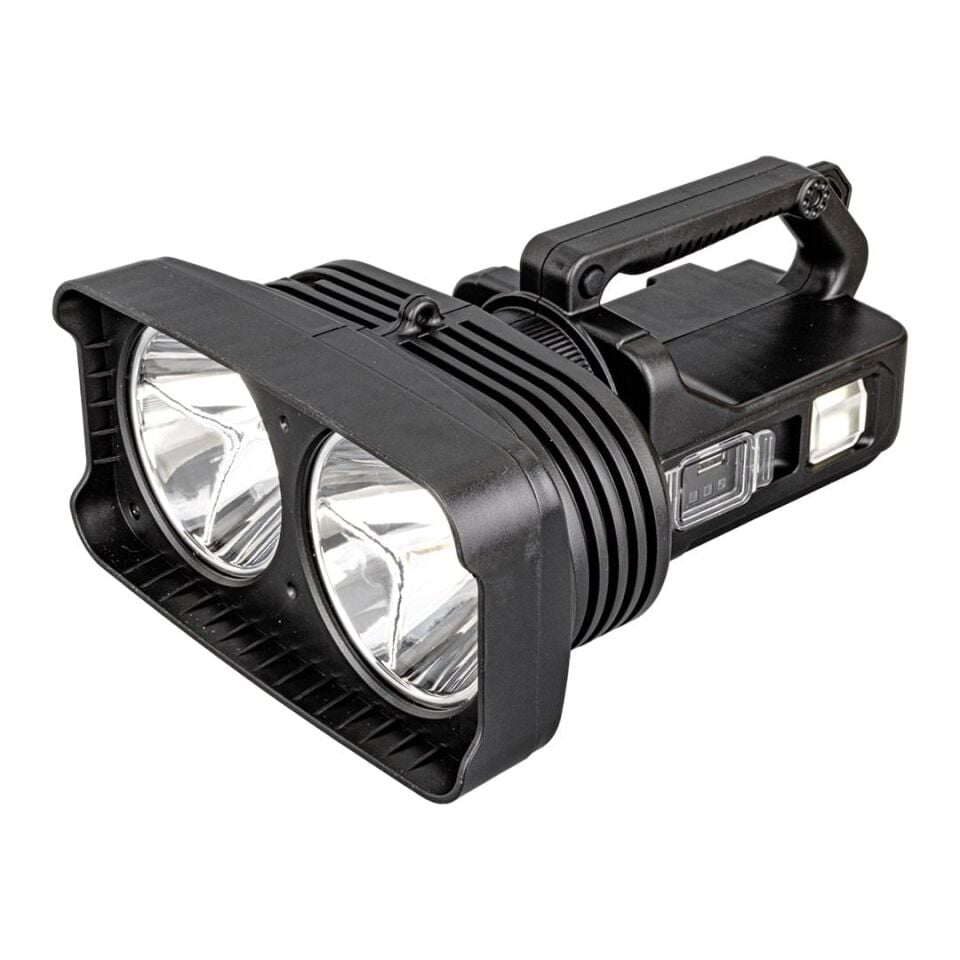 Ayt Powermaster W5123 Süper Parlak Pilli Ve Şarjlı Battal Boy Pilli Şarjlı El Feneri Işıldak Led Aydınlatma