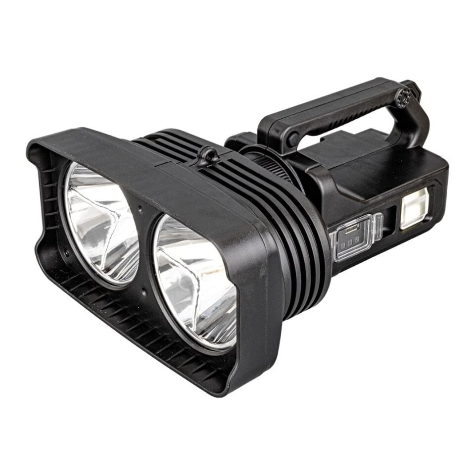 Ayt Powermaster W5123 Süper Parlak Pilli Ve Şarjlı Battal Boy Pilli Şarjlı El Feneri Işıldak Led Aydınlatma